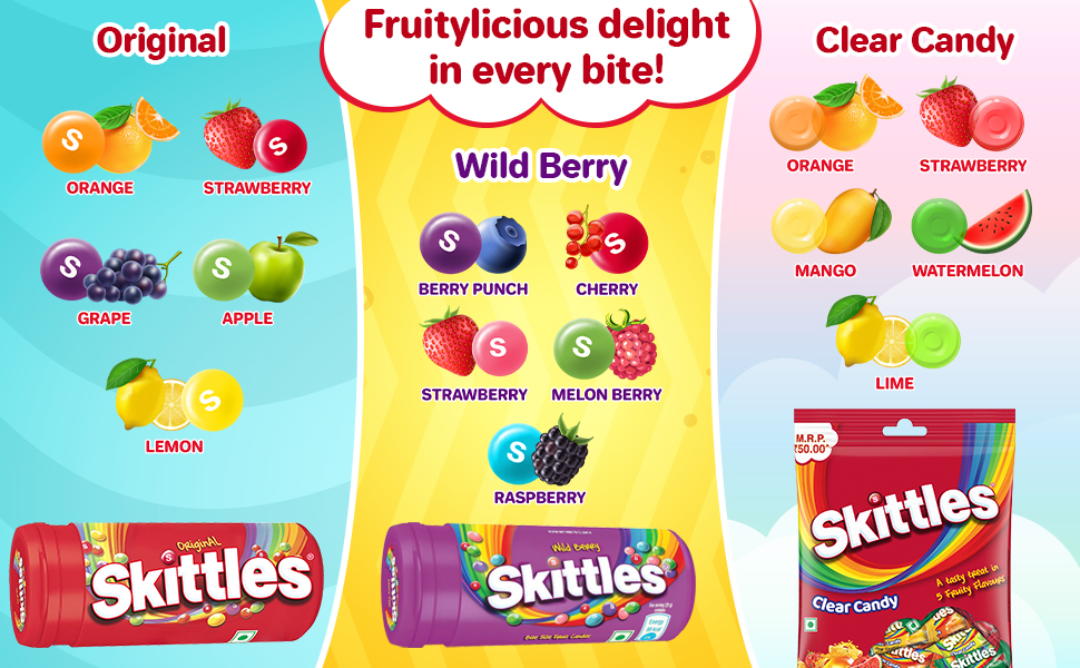 Skittle Fruits Chewy Candies 10G