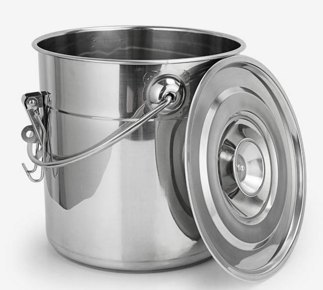 Steel Bucket W/Lid No.4 11L