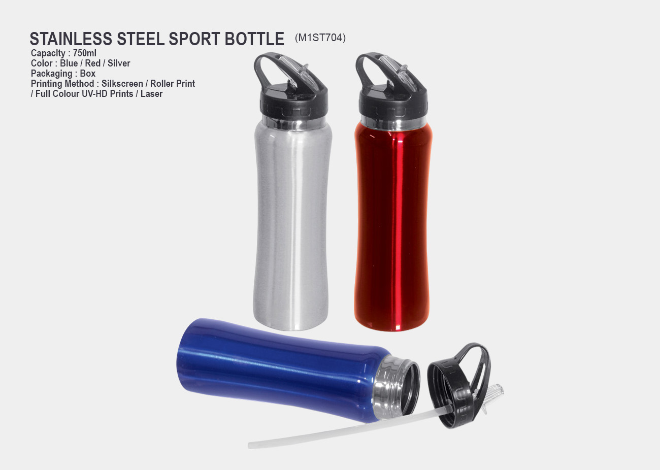 Steel Sportstar Bottle 1100Ml No.511016