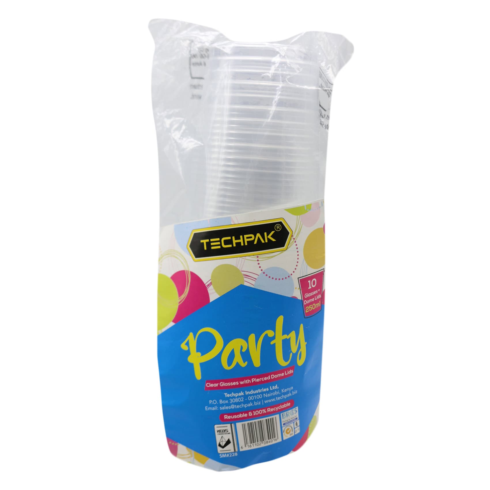 Techpak Dome Lid Pierced 82Mm 50Pcs(1250)