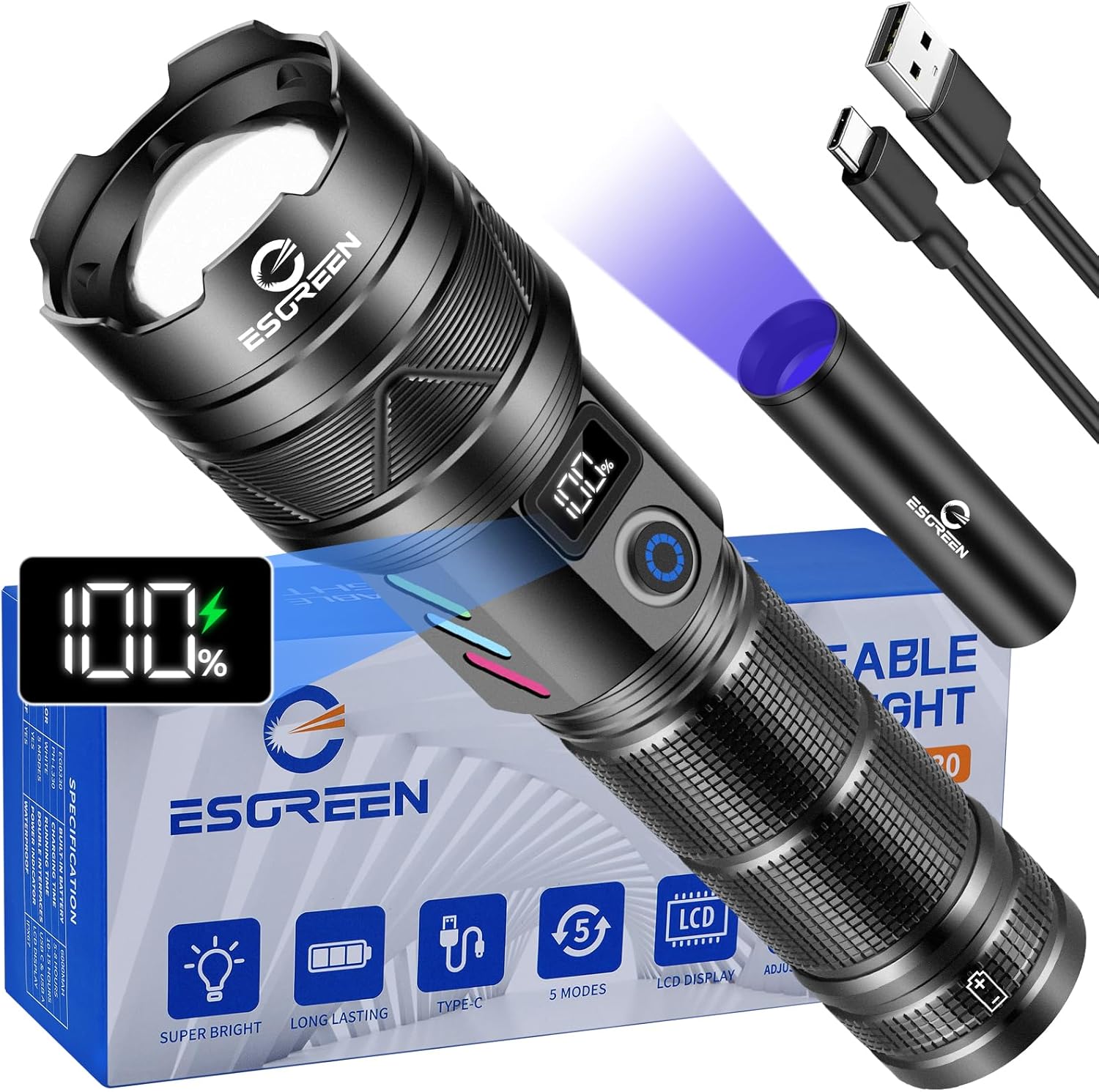 Torch Qj-2020 Chargeable