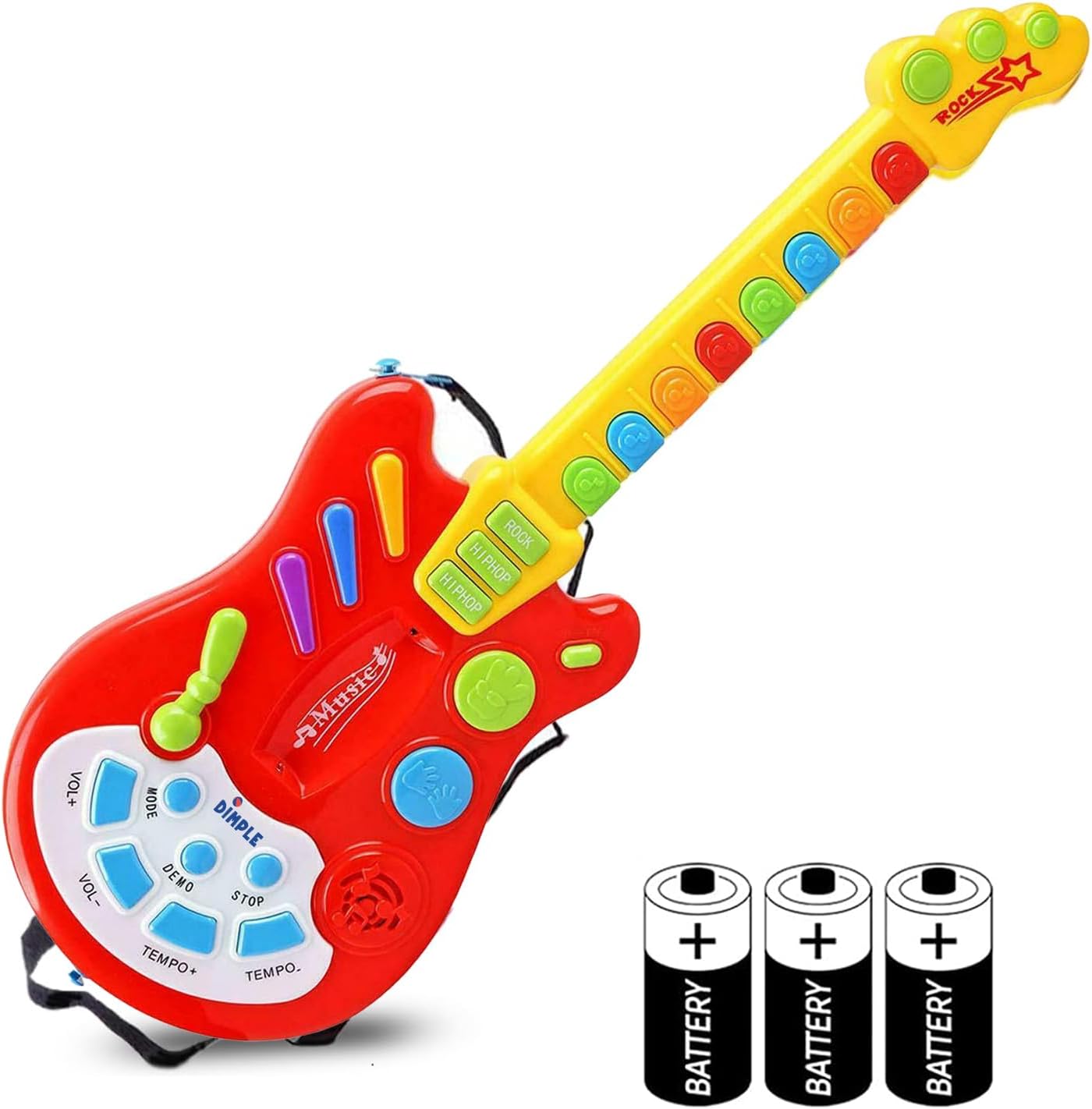 Toy Guitar Happy Music +Battery