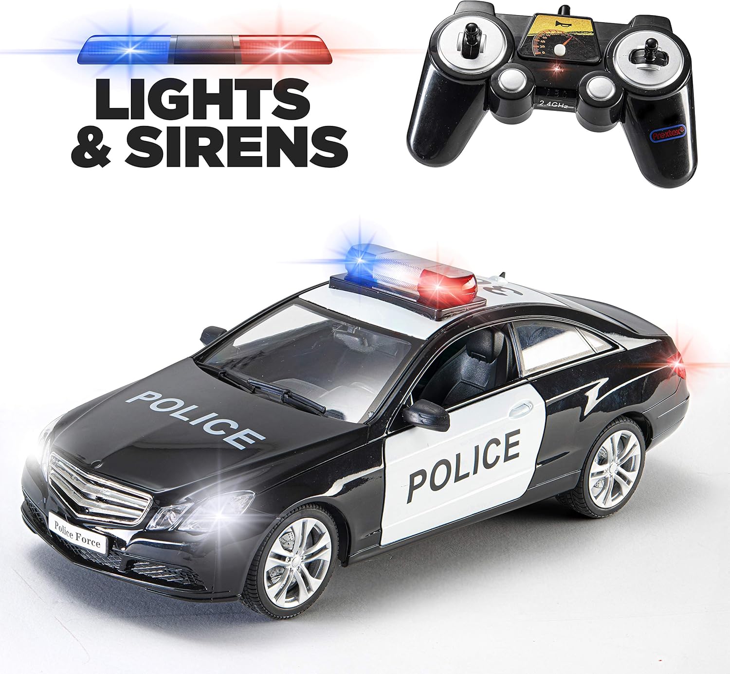 Toy Small Remote Police Car