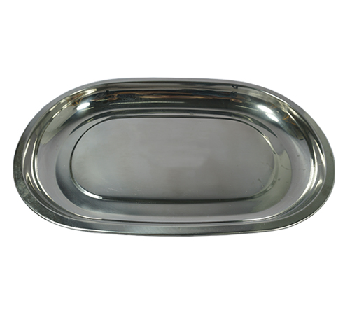 Tray G/G S/S Oval 35Cm
