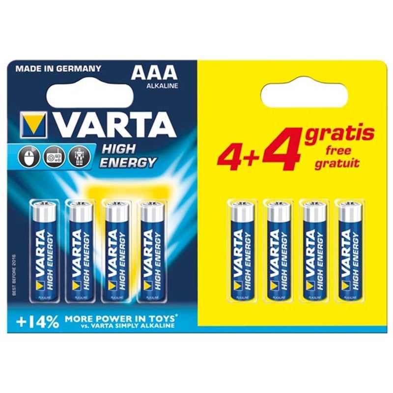 Varta Longlife Power Batt.mn2400 B2 Aaa2S