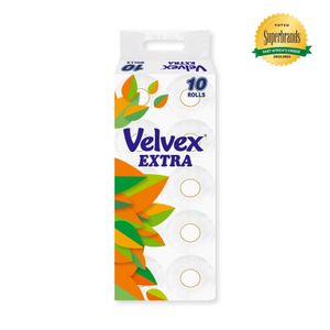 Velvex White Toilet Tissue 10S