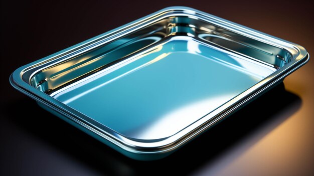 Victoria S/S Mess Tray 4Com Rect.