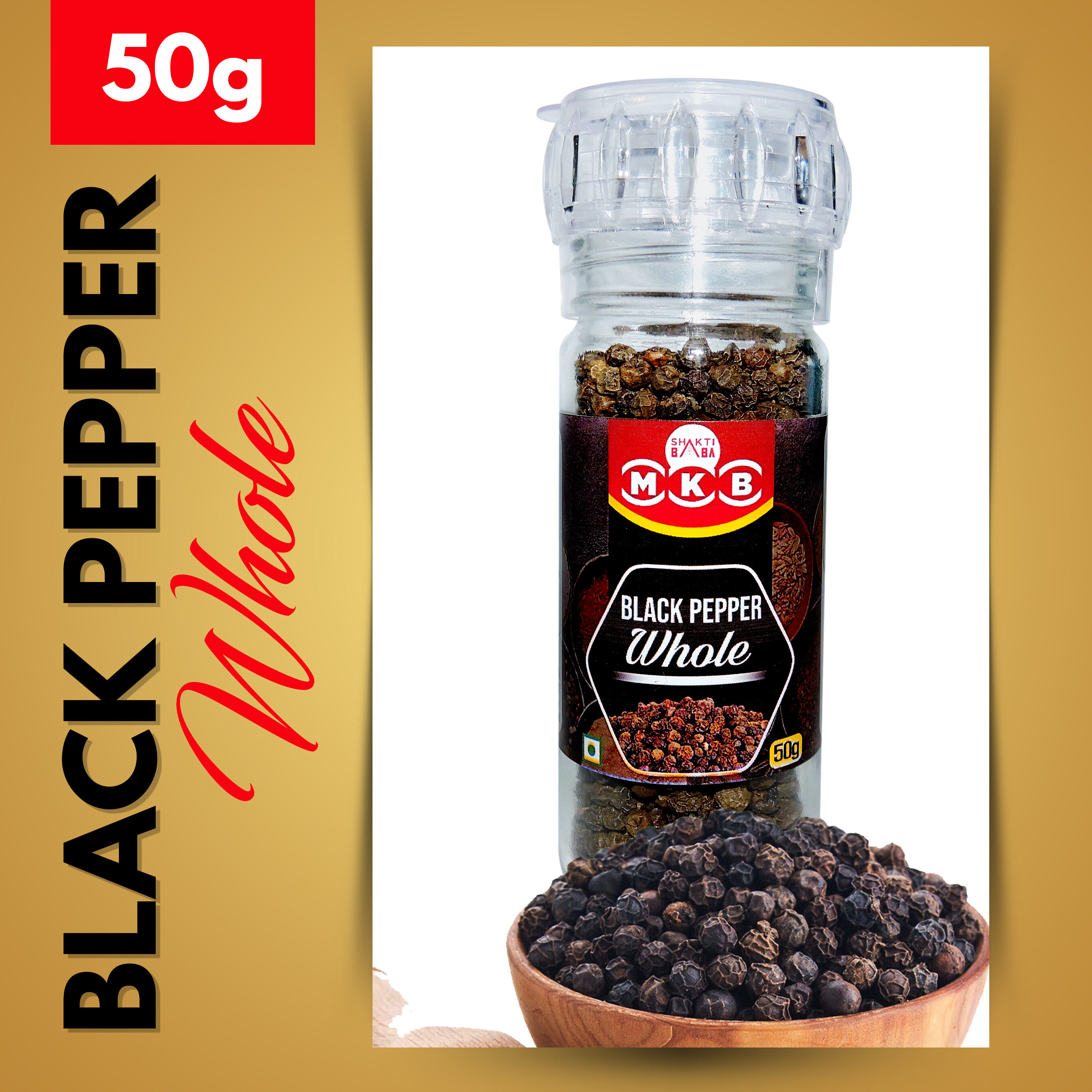 Yankee Black Pepper Whole 50G Pkt