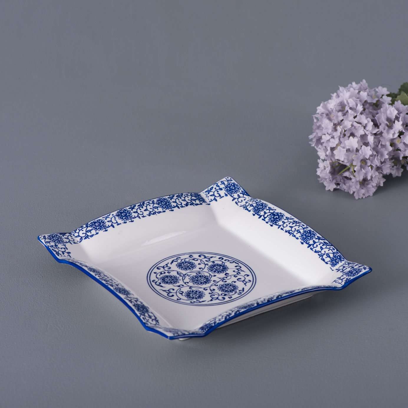 Mm Deco Plate Trad. Sq Dinner Plate S-2714