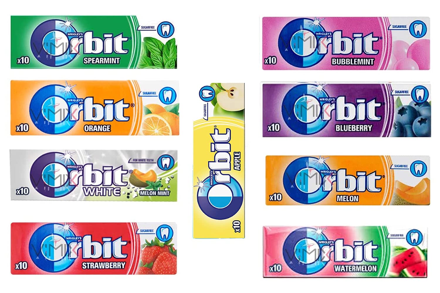 Orbit Flavoured Gum Assorted 14G 10 Pellets