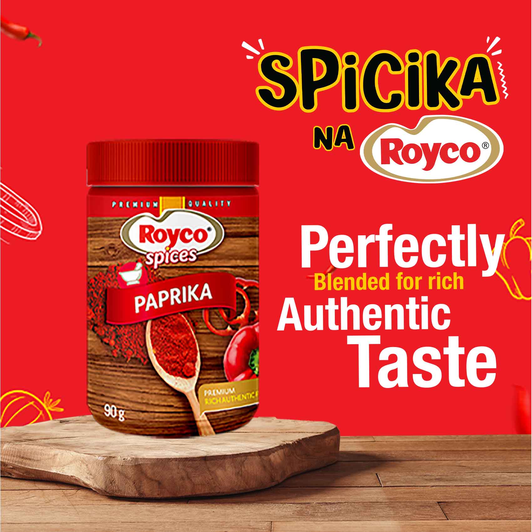 Royco Paprika Ground 90G