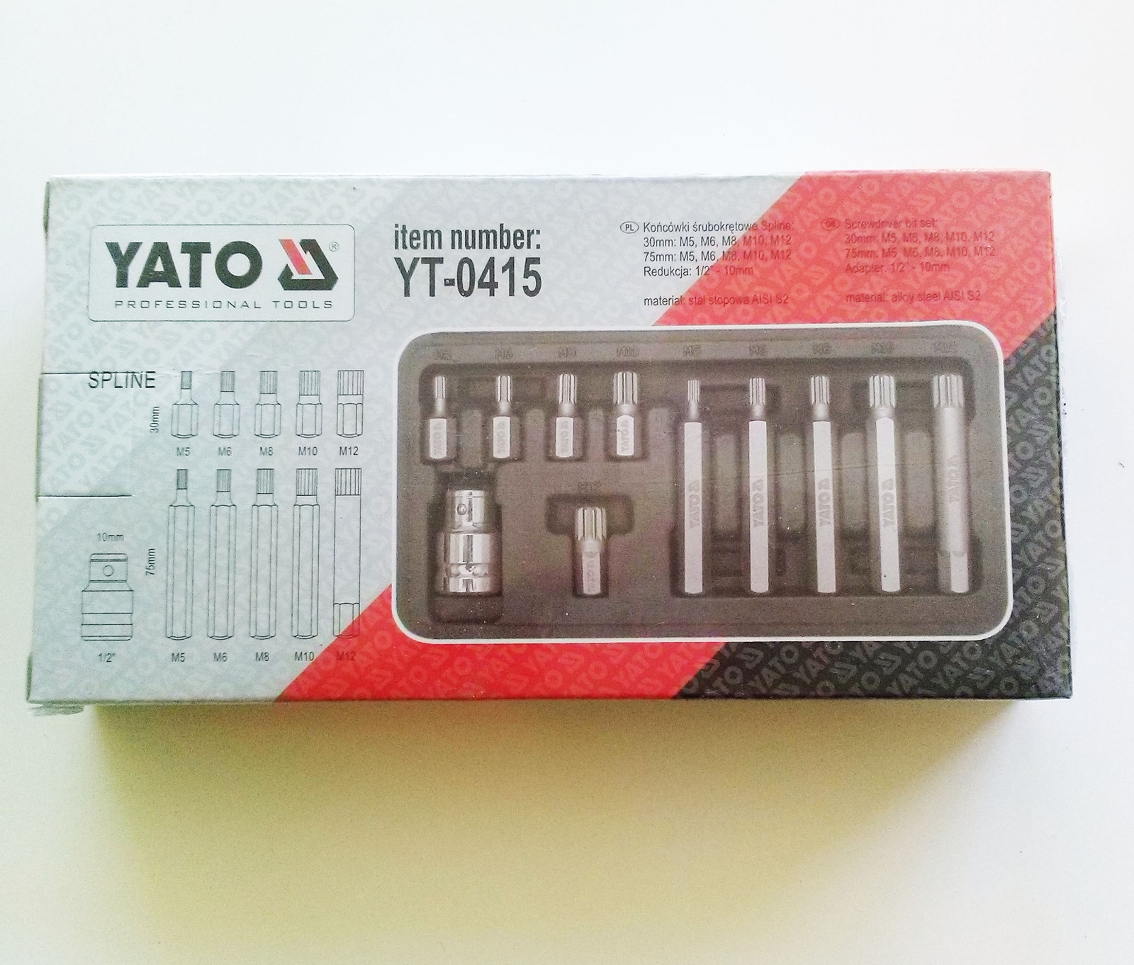 Screw Driver Bit Set/ Spline Yt-0415