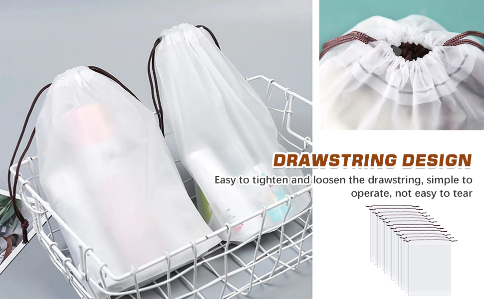 Portable Draw String Shoe Bag 44.5*35Cm