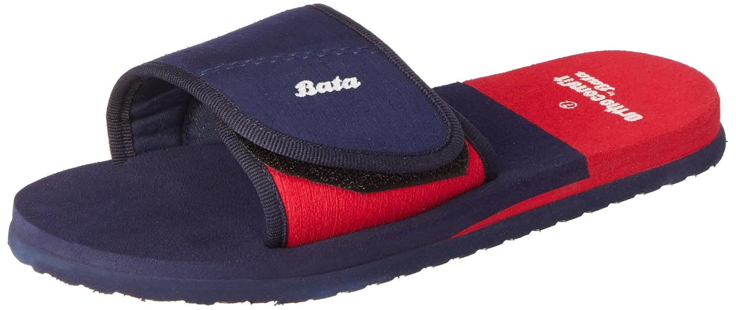 Bata Blaze Slippers Red/Blue