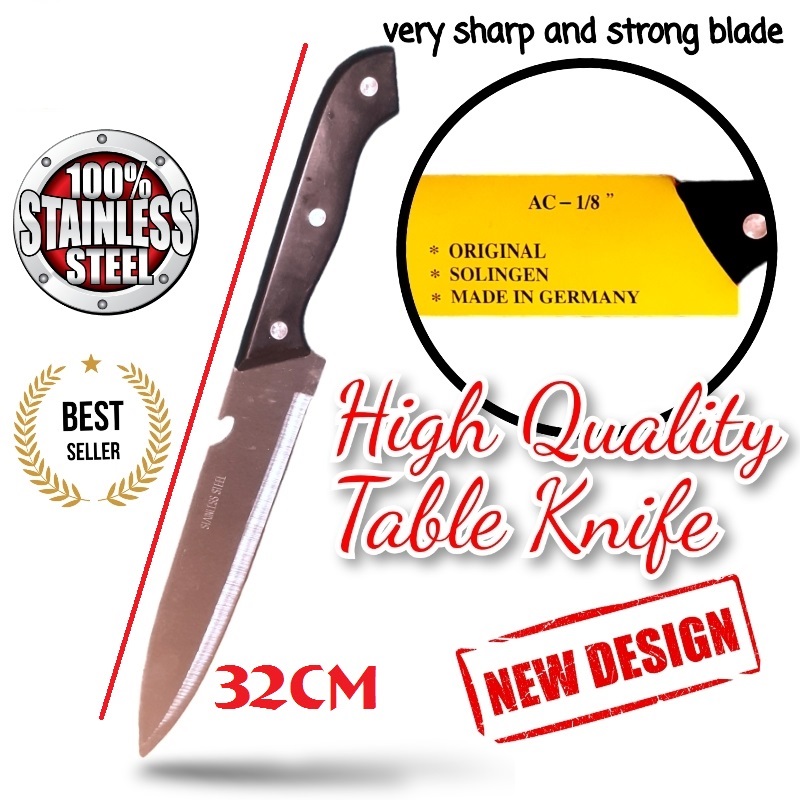 Black /H Steel Knife 8Inc. Koch Messer