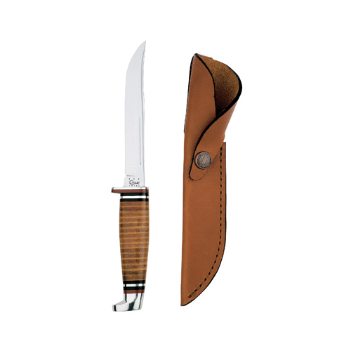 Brown Knife W/Brown Case