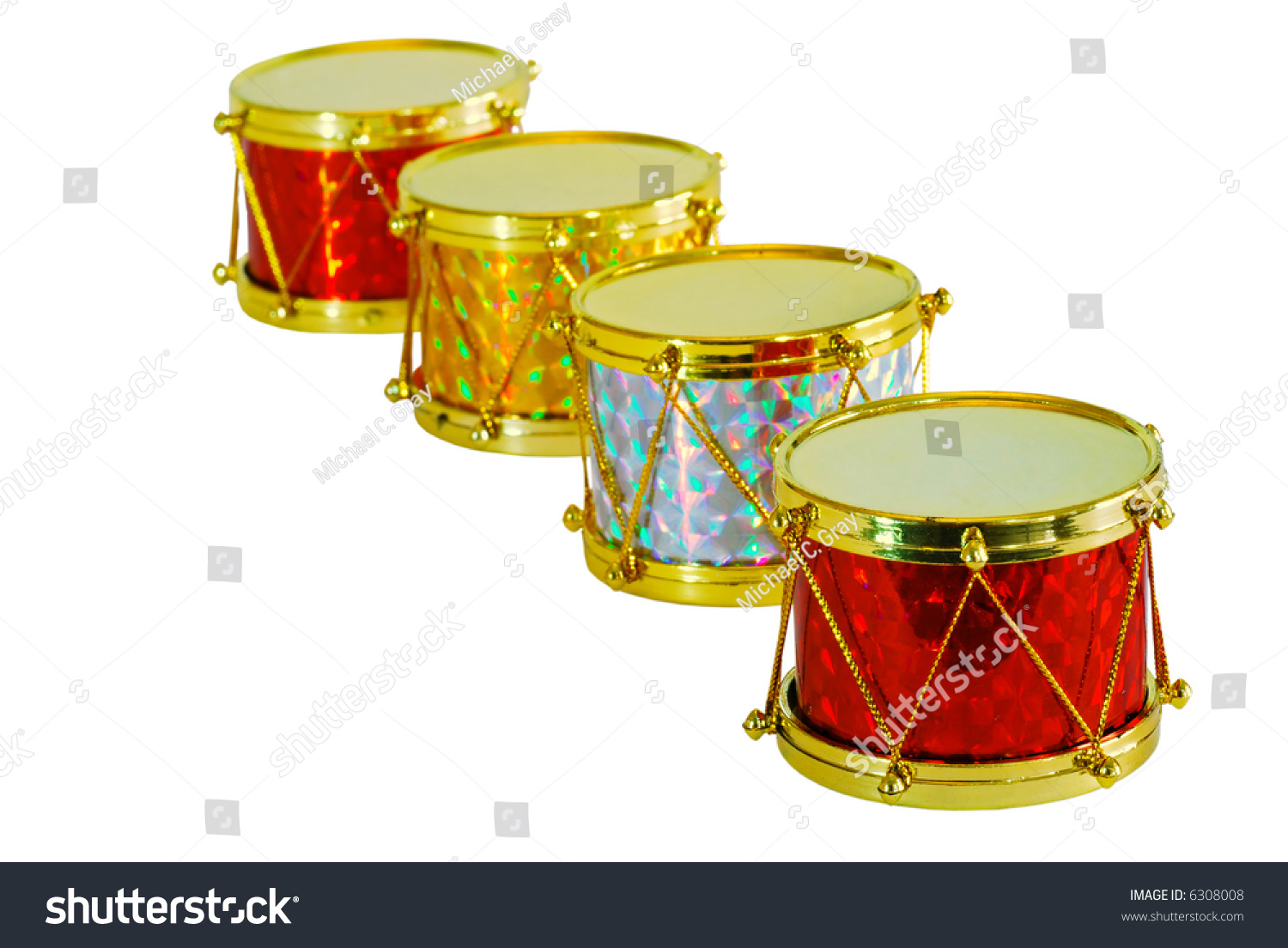 Christmas Drum Decorations