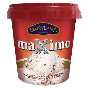 D/L Maximo Vanilla Choc Flakes 175Ml