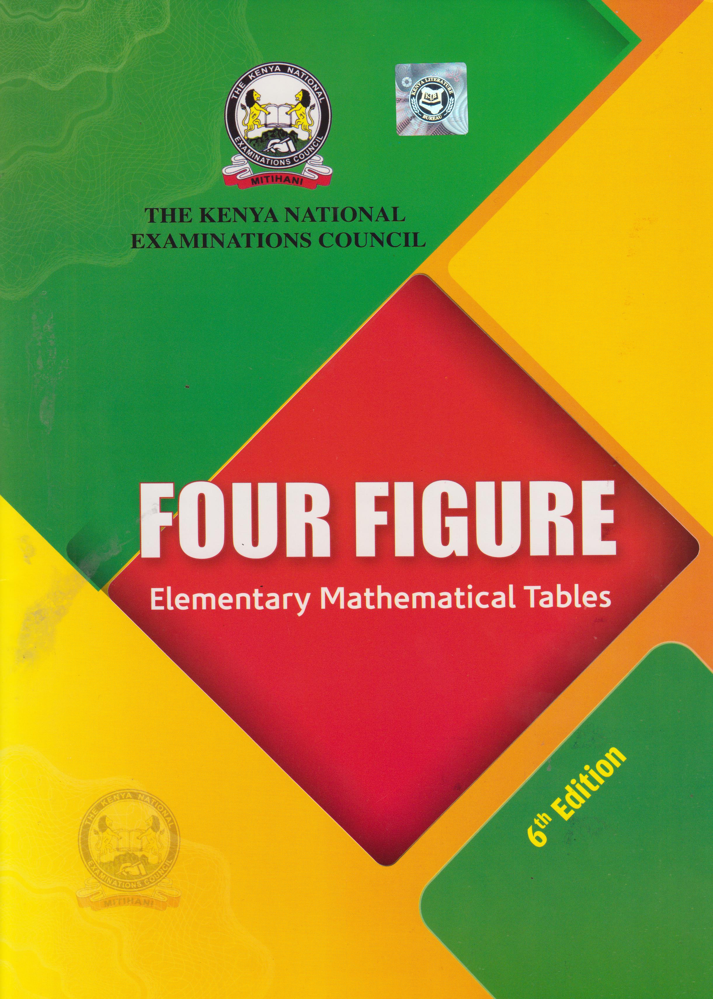 Four Figure Mathematical Table Knec