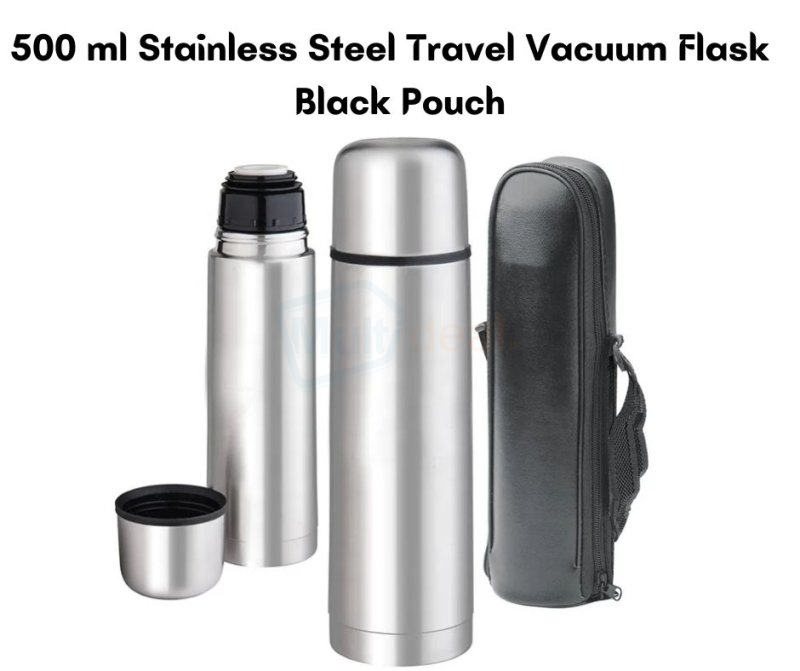 Hx500Ml S/S Vacuum Flsk W/Bag