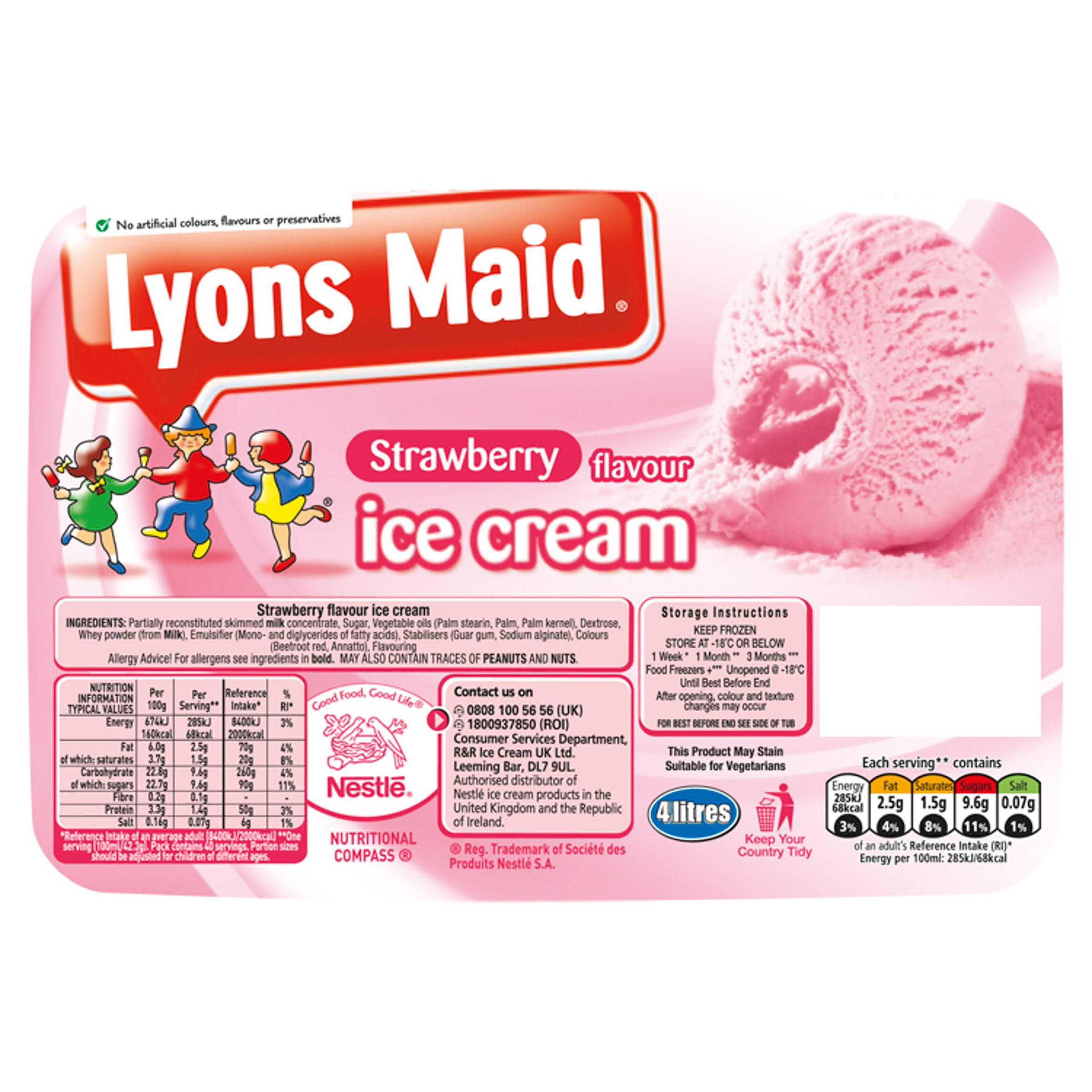 Ice Cream Lyons Maid 4.5Lts