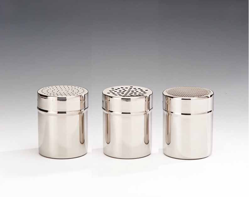 Kc Steel Salt Shakers Deluxe B/Size Pcs