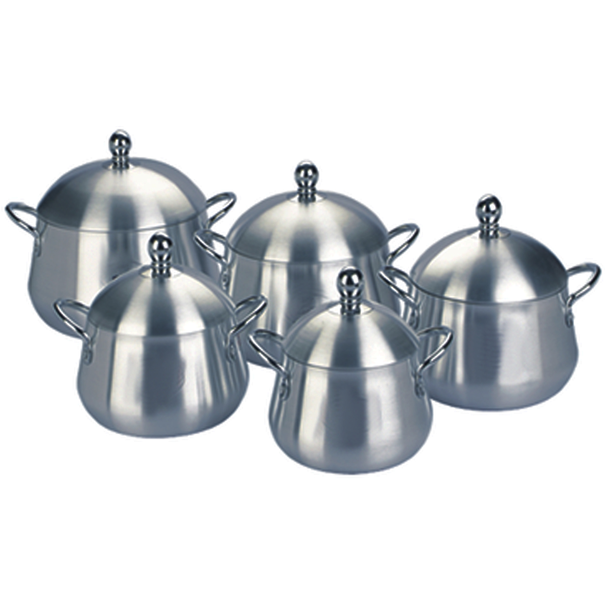 Rashnik Alu Stock Pot 5Pcs Set Rn-4856