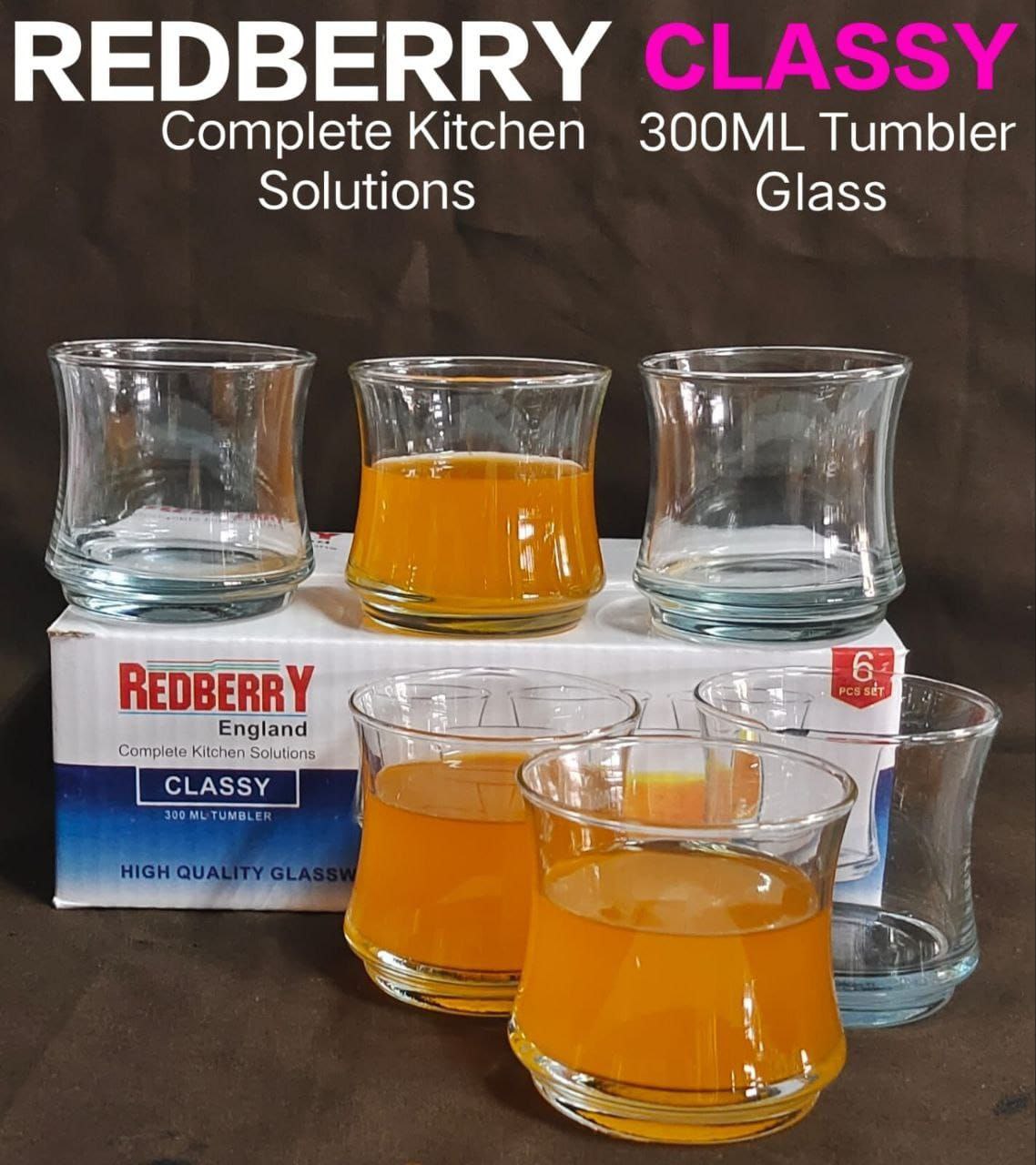 Redberry Glass Set No.3302