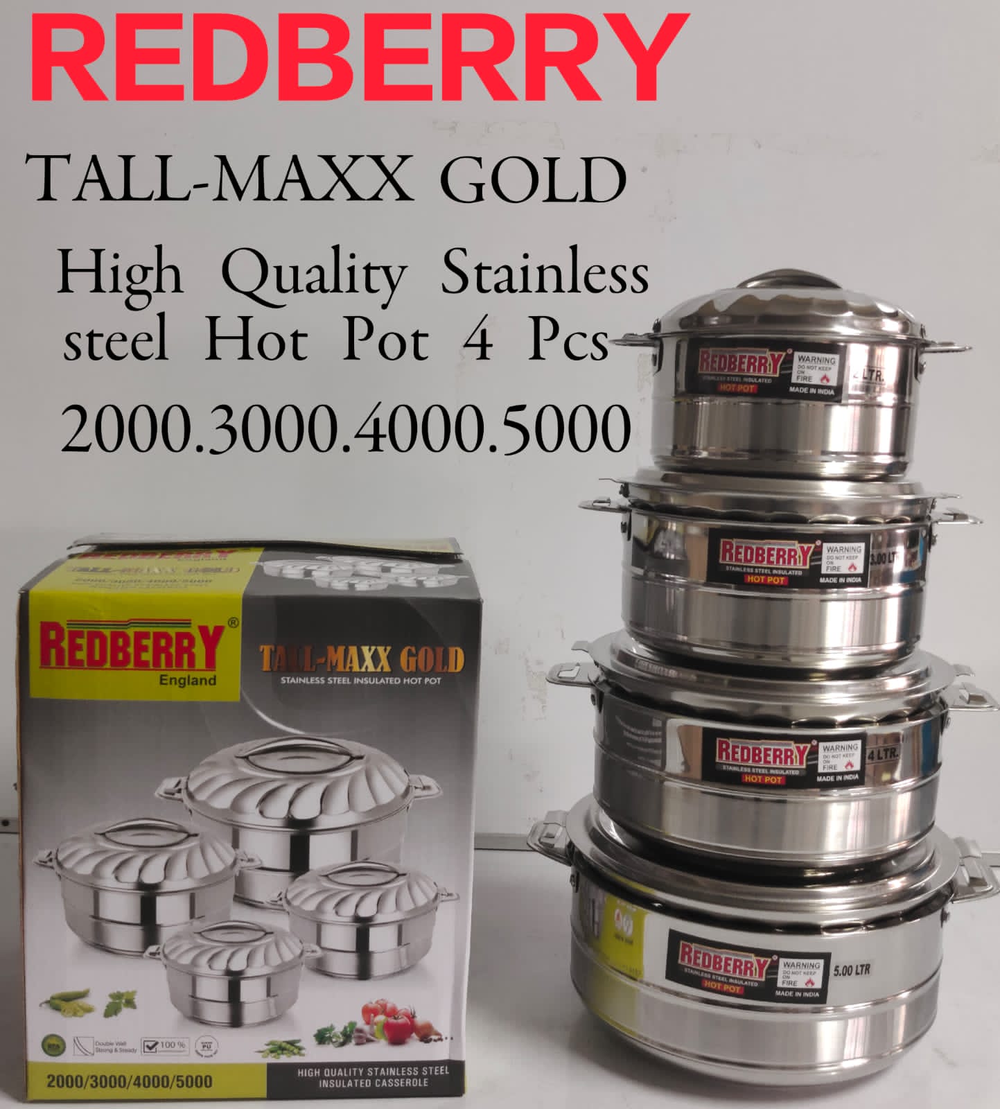 Redberry Hot Pot Hot&Cold 1000Ml