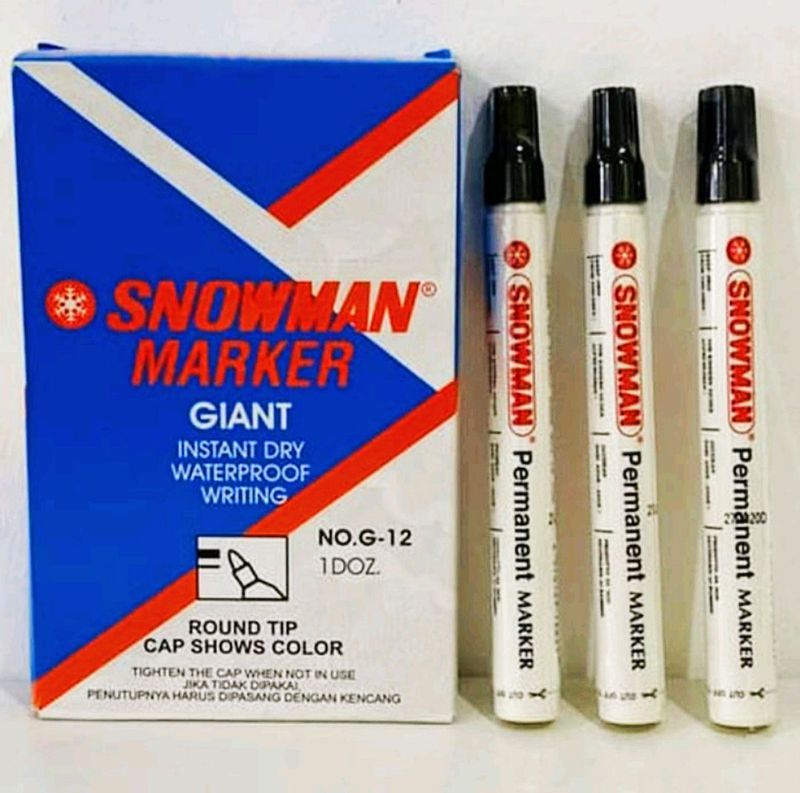 Snowman Marker Pen Box