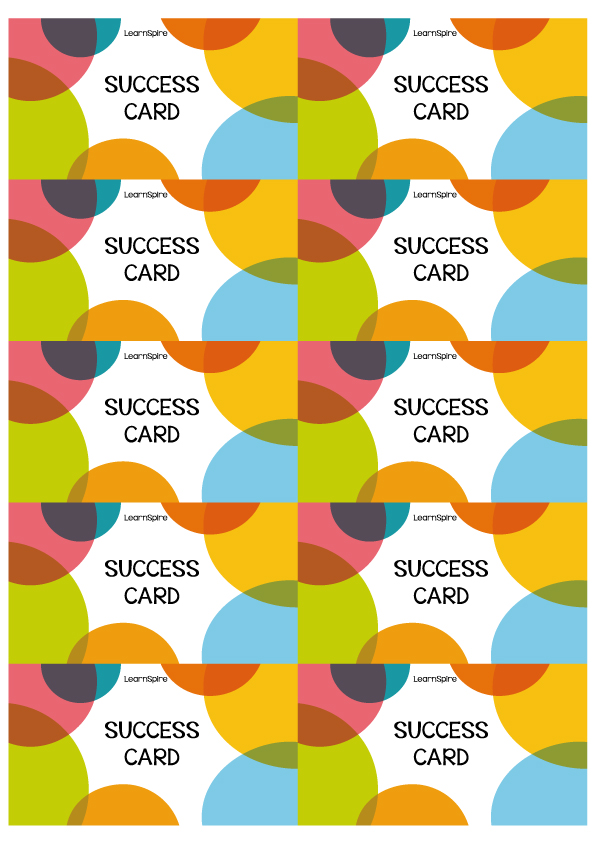 Success Card A3 One Page