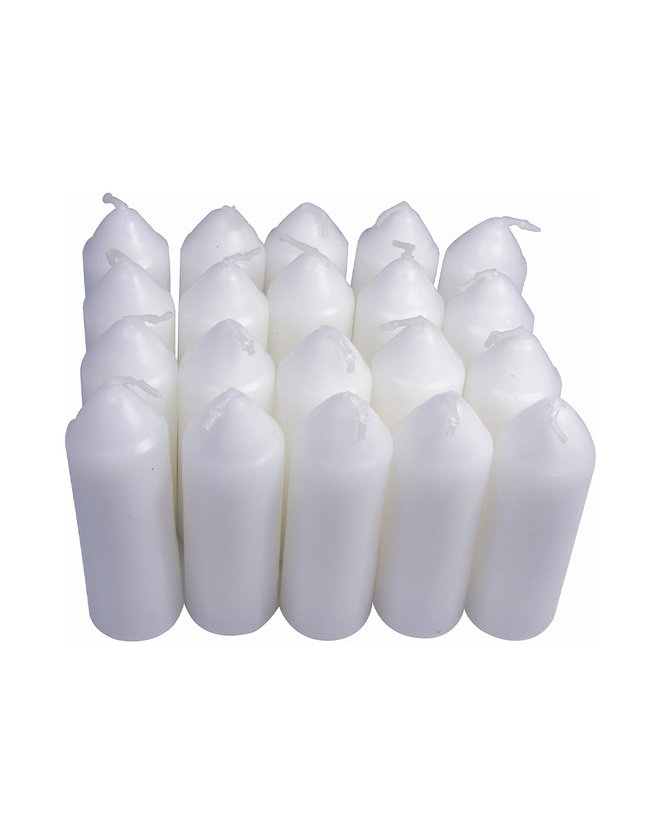 Supalite Tropikal White Candles(8Pck)