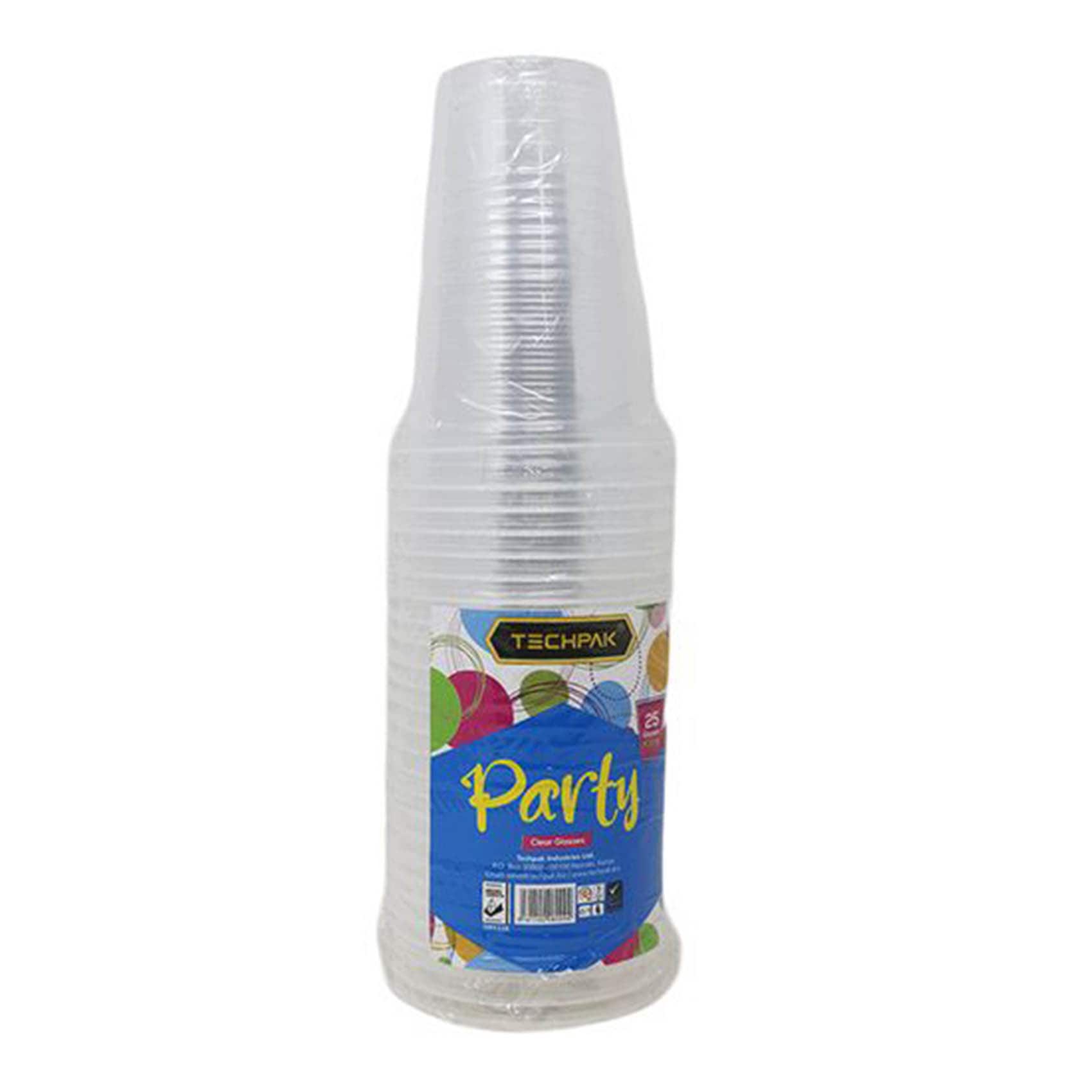 Techpak Cups 94/500 Clear(25Pcs)