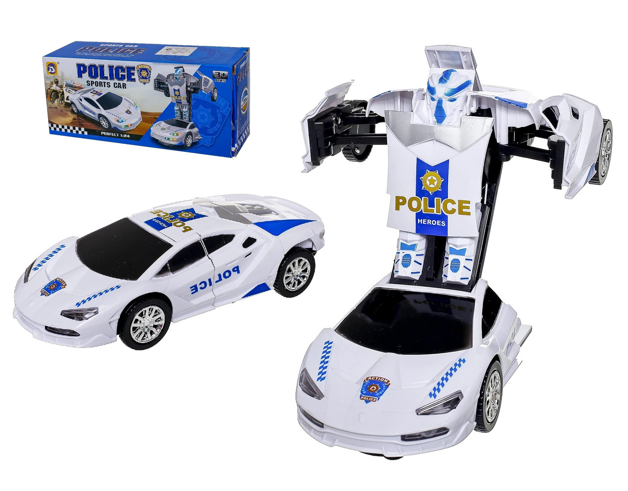 Toy Police Sport Car No.9904-1