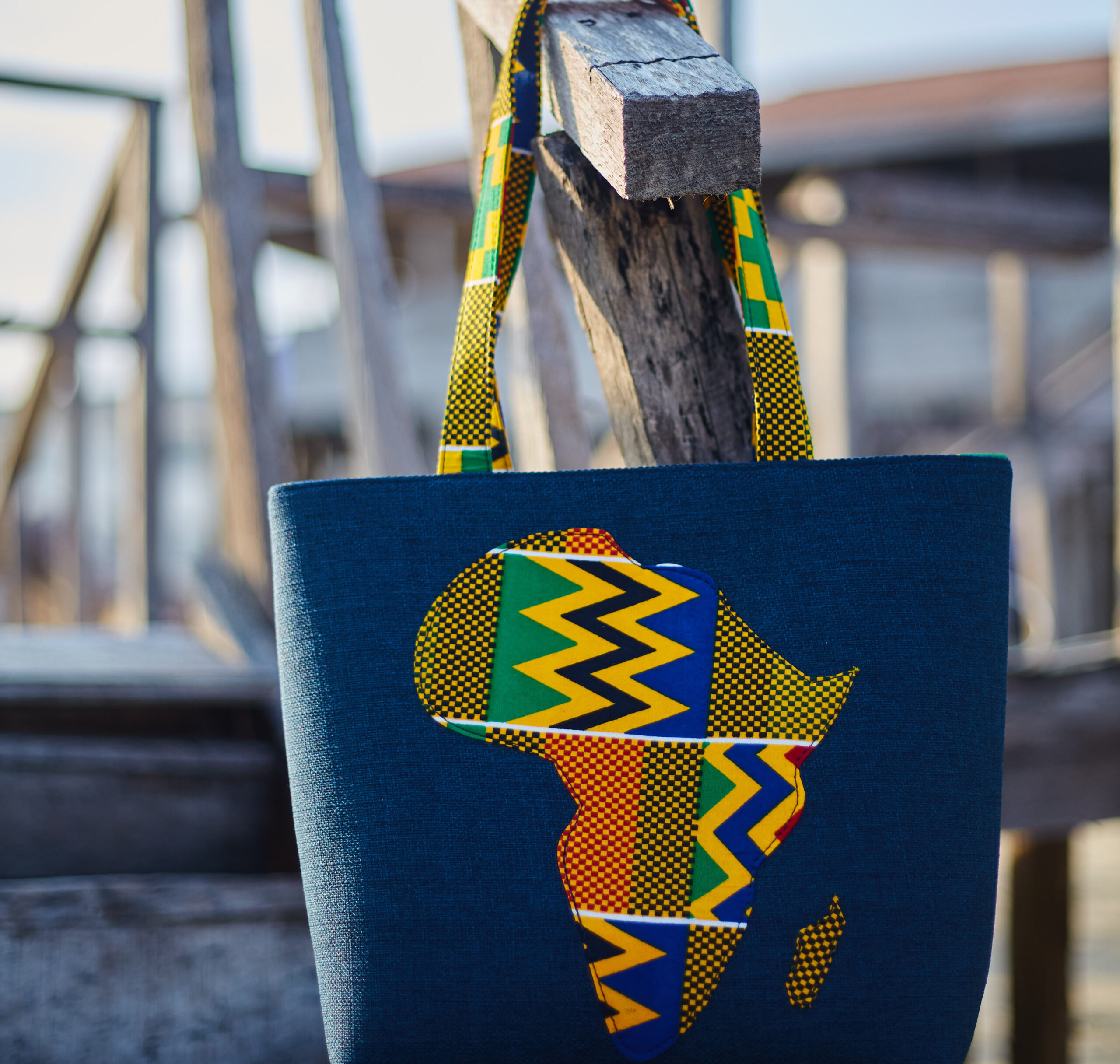 African Map Bag