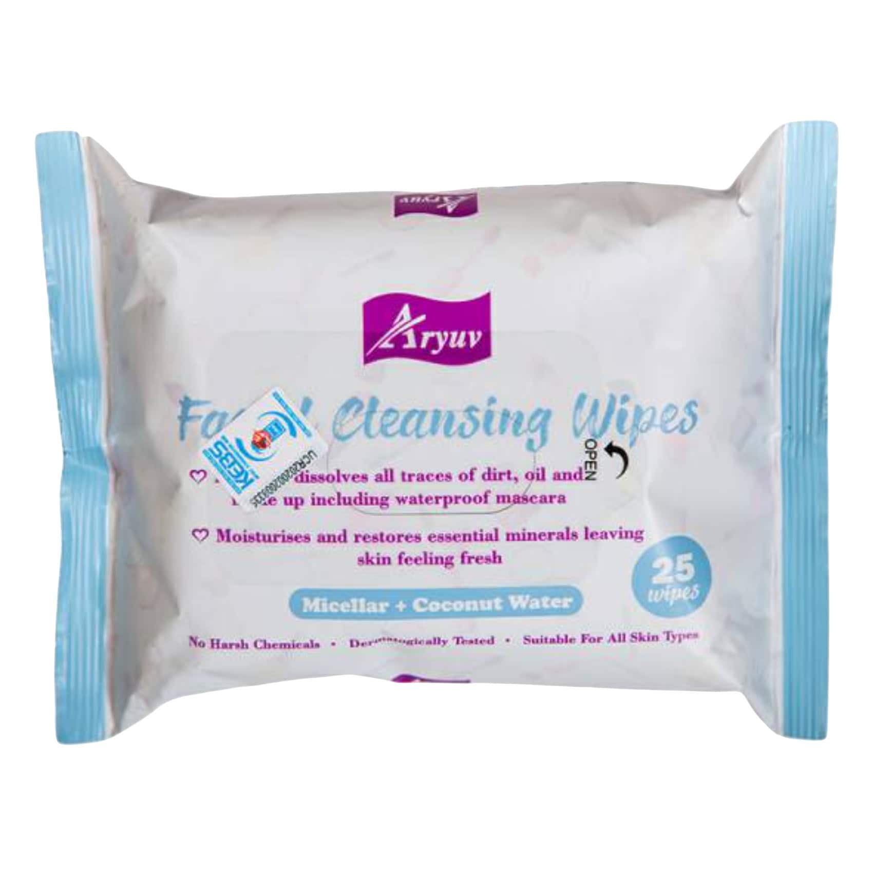 Aryuv Facial Cleansing Wipes Ass. 25 Wipes