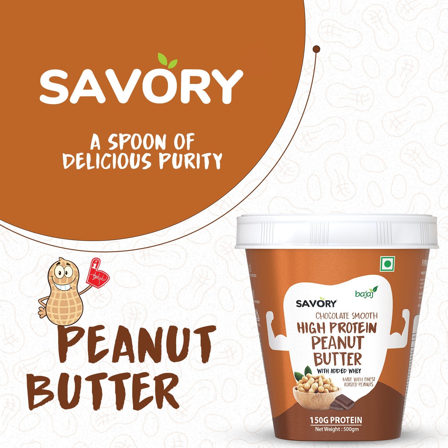 BAJAJ SAVORY PEANUT BUTTER 510g
