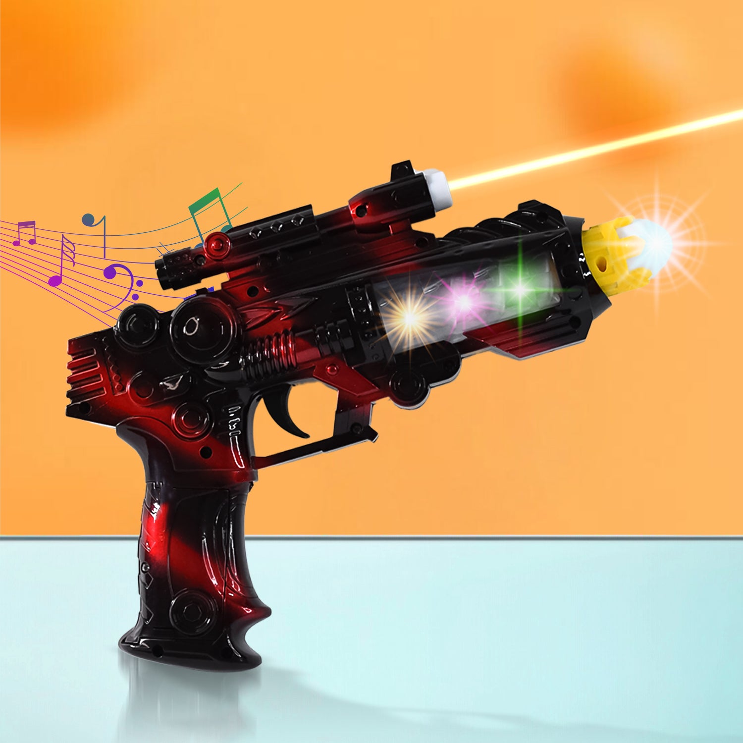 Battery Gun With Shiny Light