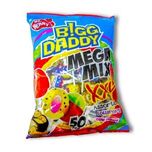 Bigg Daddy Assorted Lollipops 50Pcs
