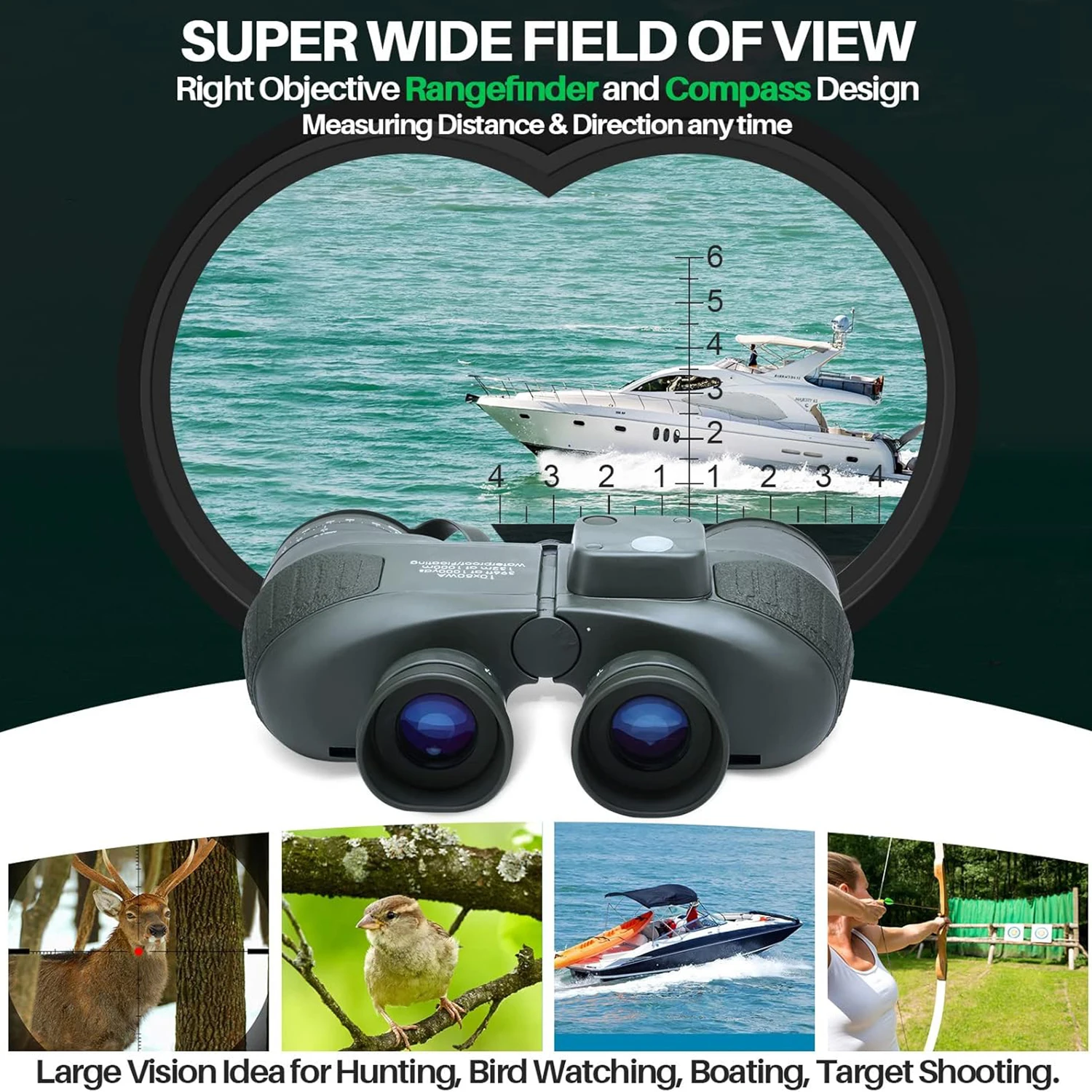 Binoculars With Compass