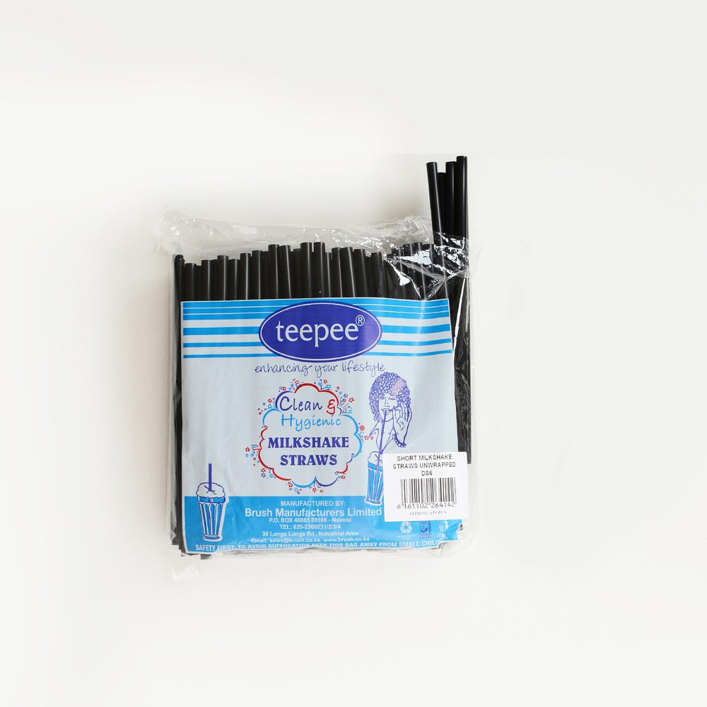 Black Milkshake Straws Ds-6