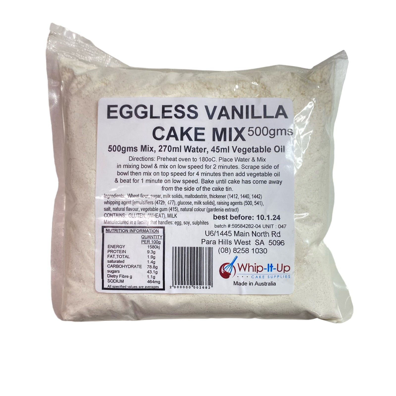 Cake Mix Vanilla 500G