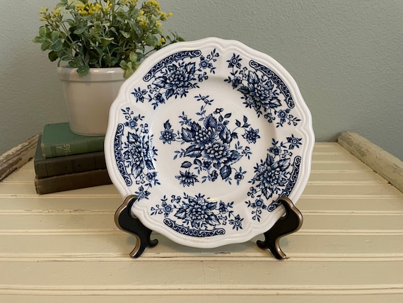 Carnation Blue Soup Plate 9.5 D2197