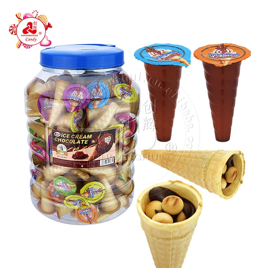Chocolate/Biscuit Cone 60Pcs Tin