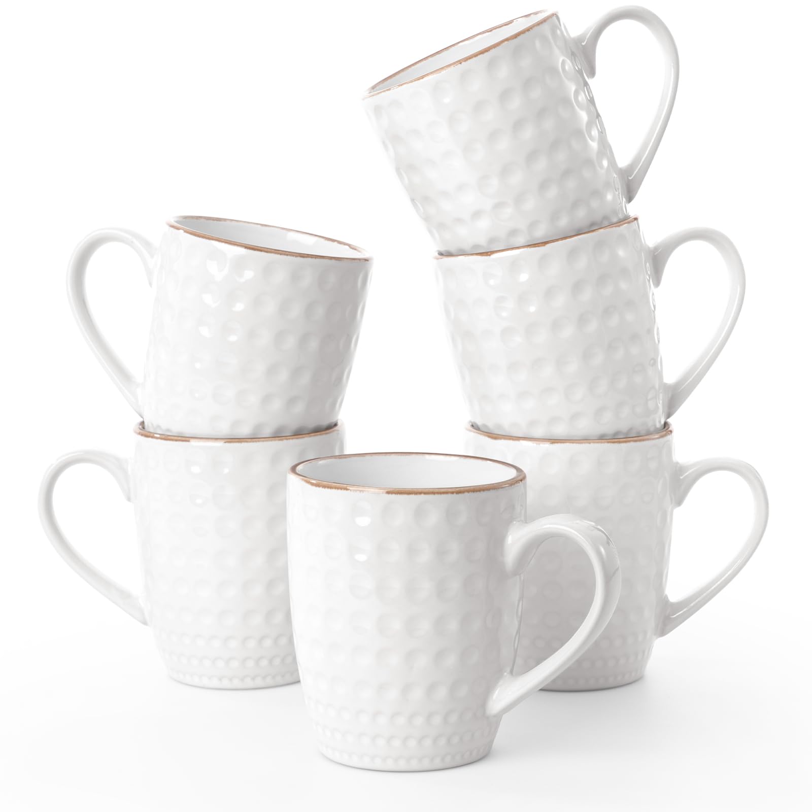 Concise Mug White(Ring)6Pcs Set