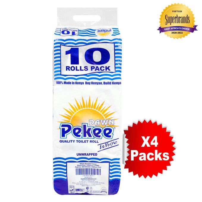 Dawn Pekee White Toilet Tissue 10S