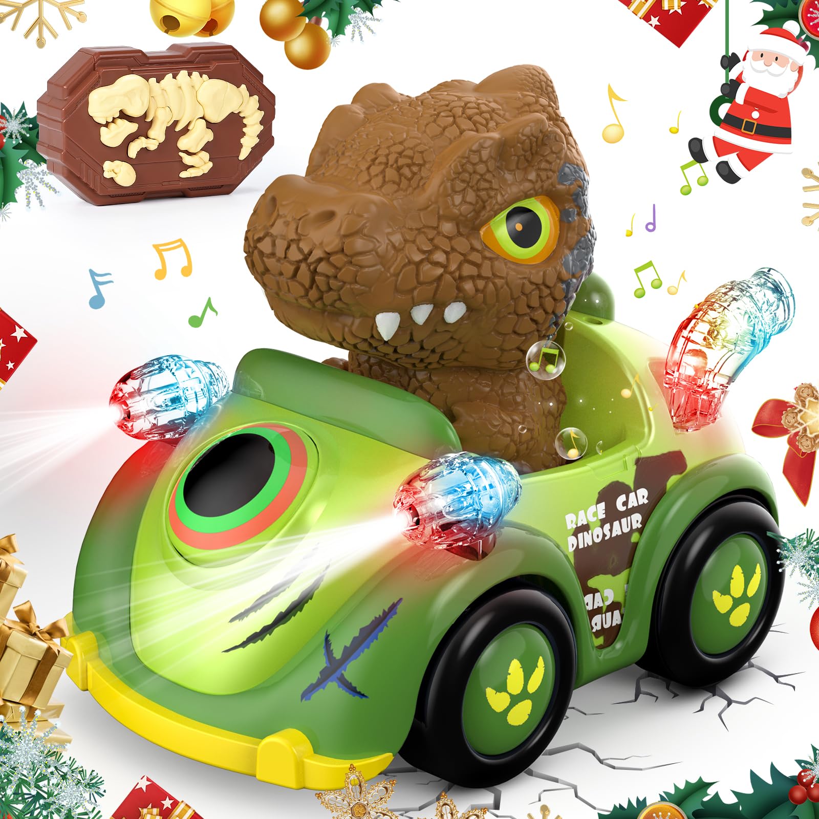 Dinosaur Light Music Car