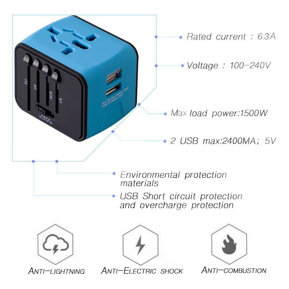 Fargers 2.4A Travel Adapter