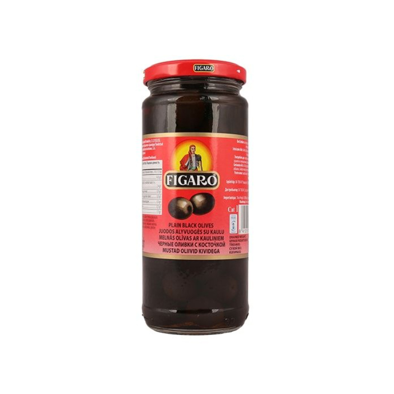 Figaro Pitted Black Olives 340G