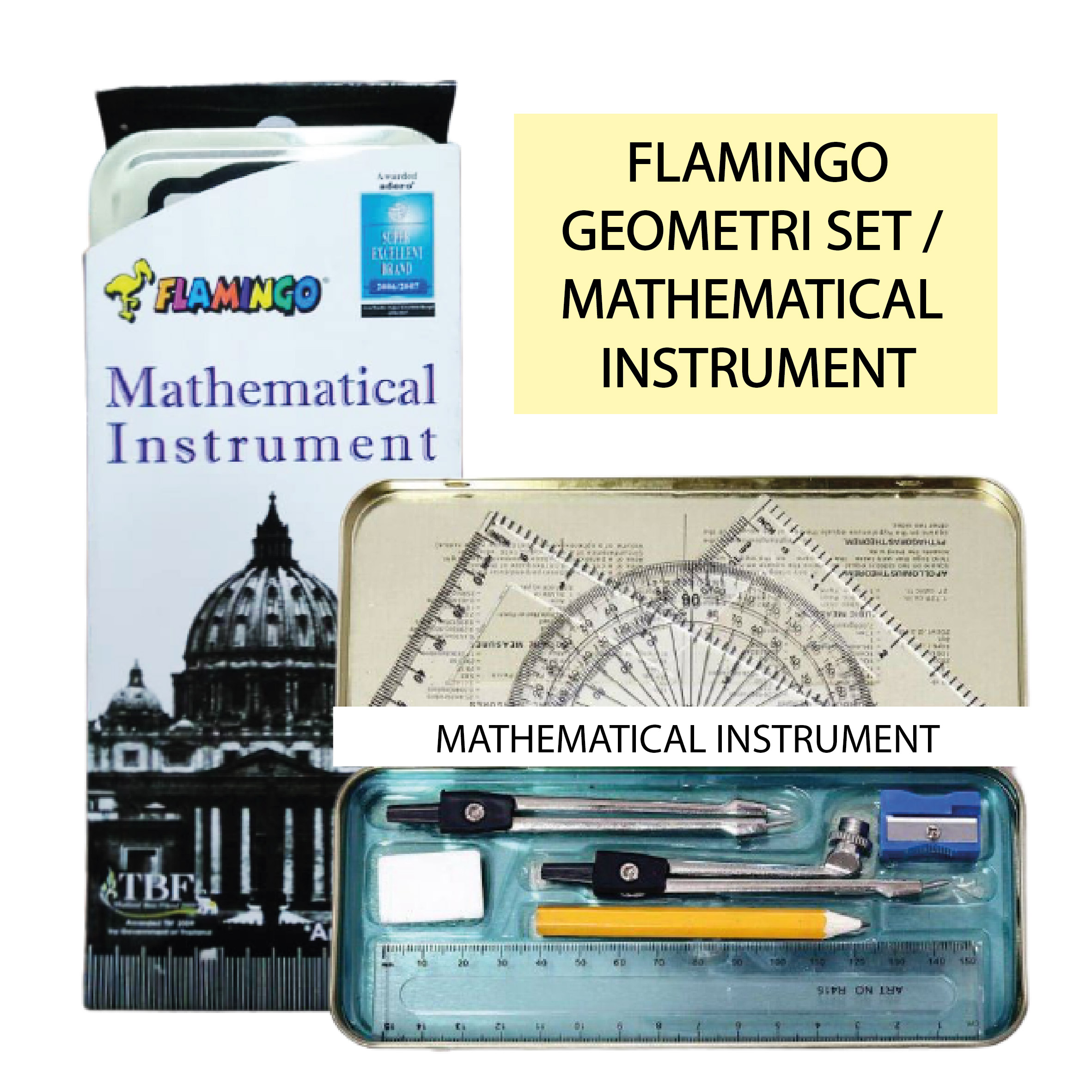 Flamingo/ Golf Mathematical Instr. Set